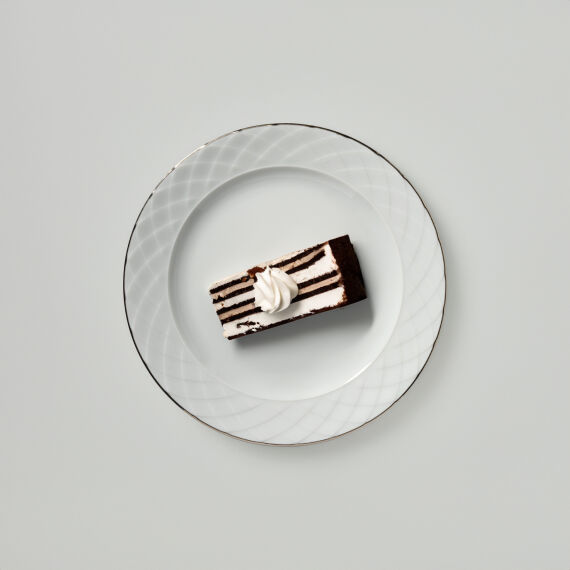 Alfa 6 Adet 17 Cm Tatlı Tabağı Platin File 220 - 1