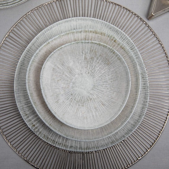 Arnim 16 Parça 4 Kişilik Roden Asimetrik Bone Yemek Takımı - 1401 - 1