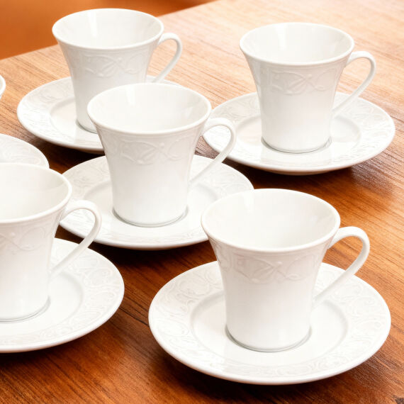 Bahar Dalı 6 Kişilik Kahve Fincan Takımı - 5