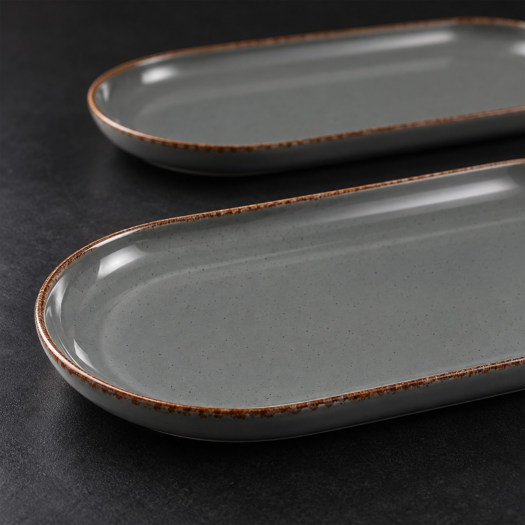 Bilbao 2 Adet 25x15 Cm Kayık Tabak Elemental 241 - 8