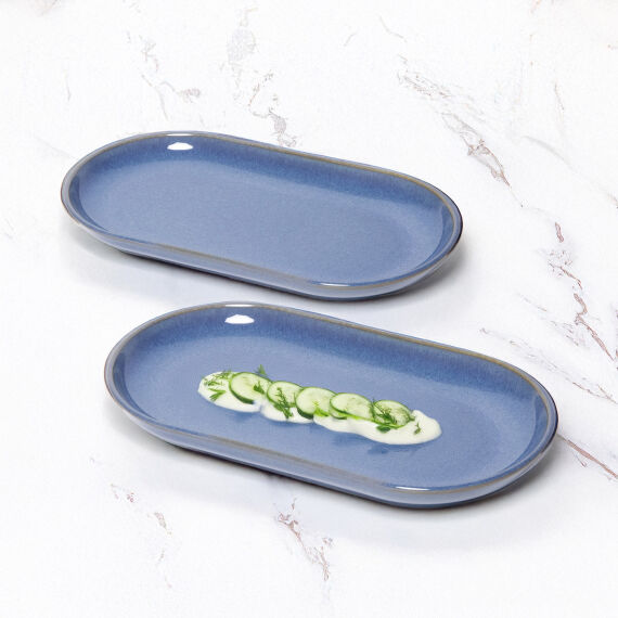 Bilbao 2 Adet 25x15cm Kayık Tabak Reaktif Marin 970 - 1