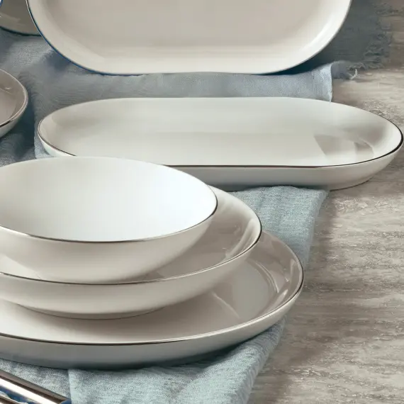 Bilbao 27 Parça 6 Kişilik Yemek Takımı Gümüş Yaldız 220 - 4