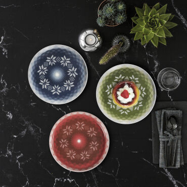 Bilbao 6 Parça 21 Cm Pasta Takımı 3100 - GÜRAL PORSELEN