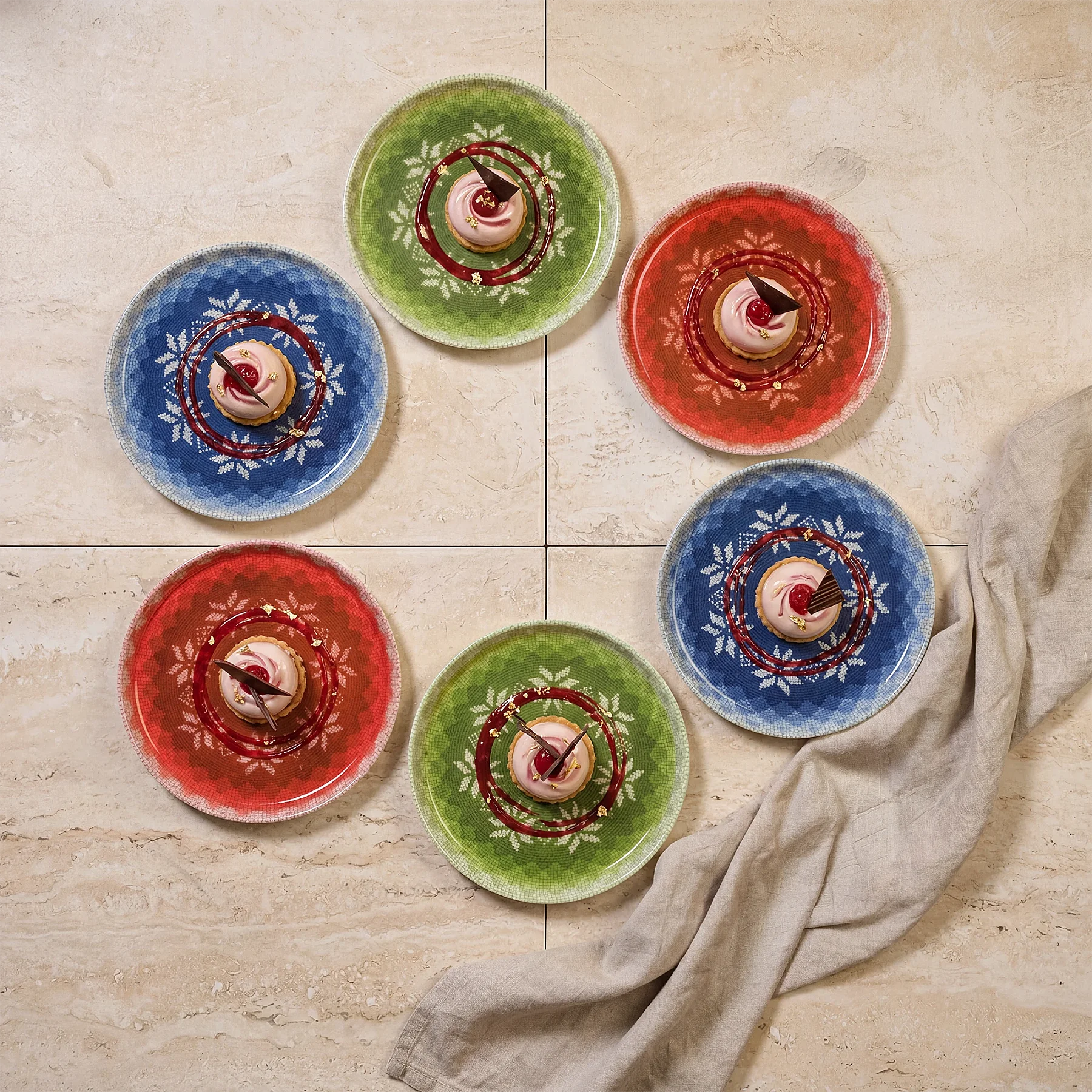 Bilbao 6 Parça 21 Cm Pasta Takımı 3100 - 3
