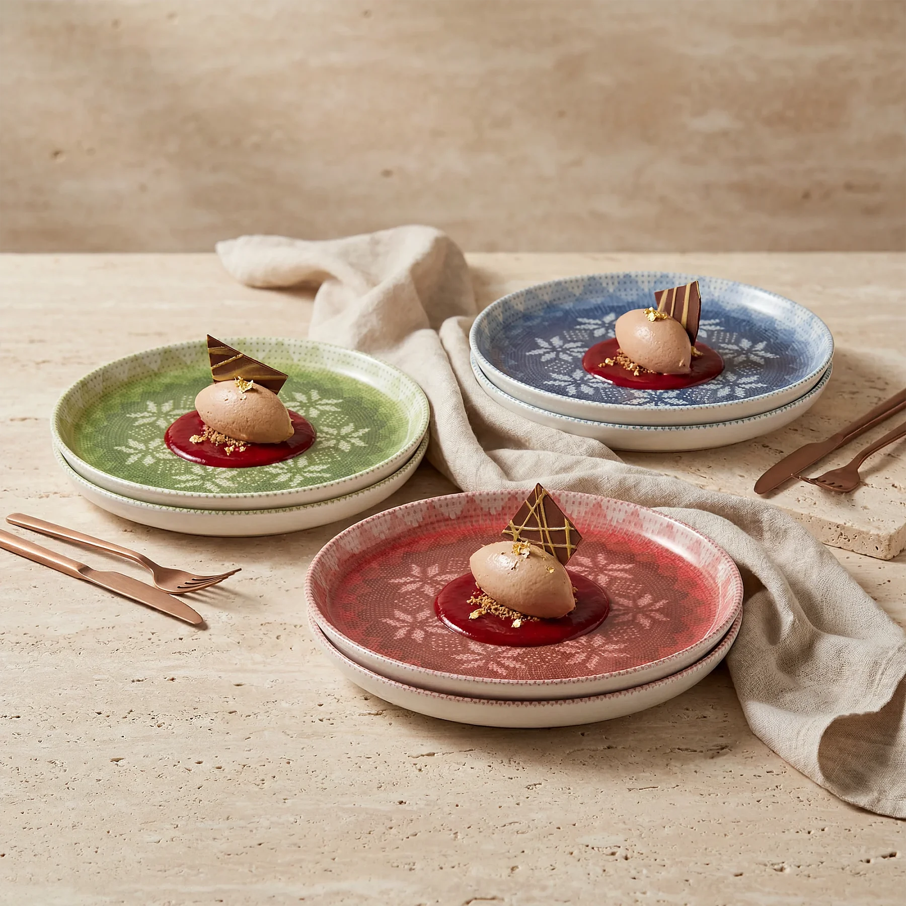 Bilbao 6 Parça 21 Cm Pasta Takımı 3100 - 4