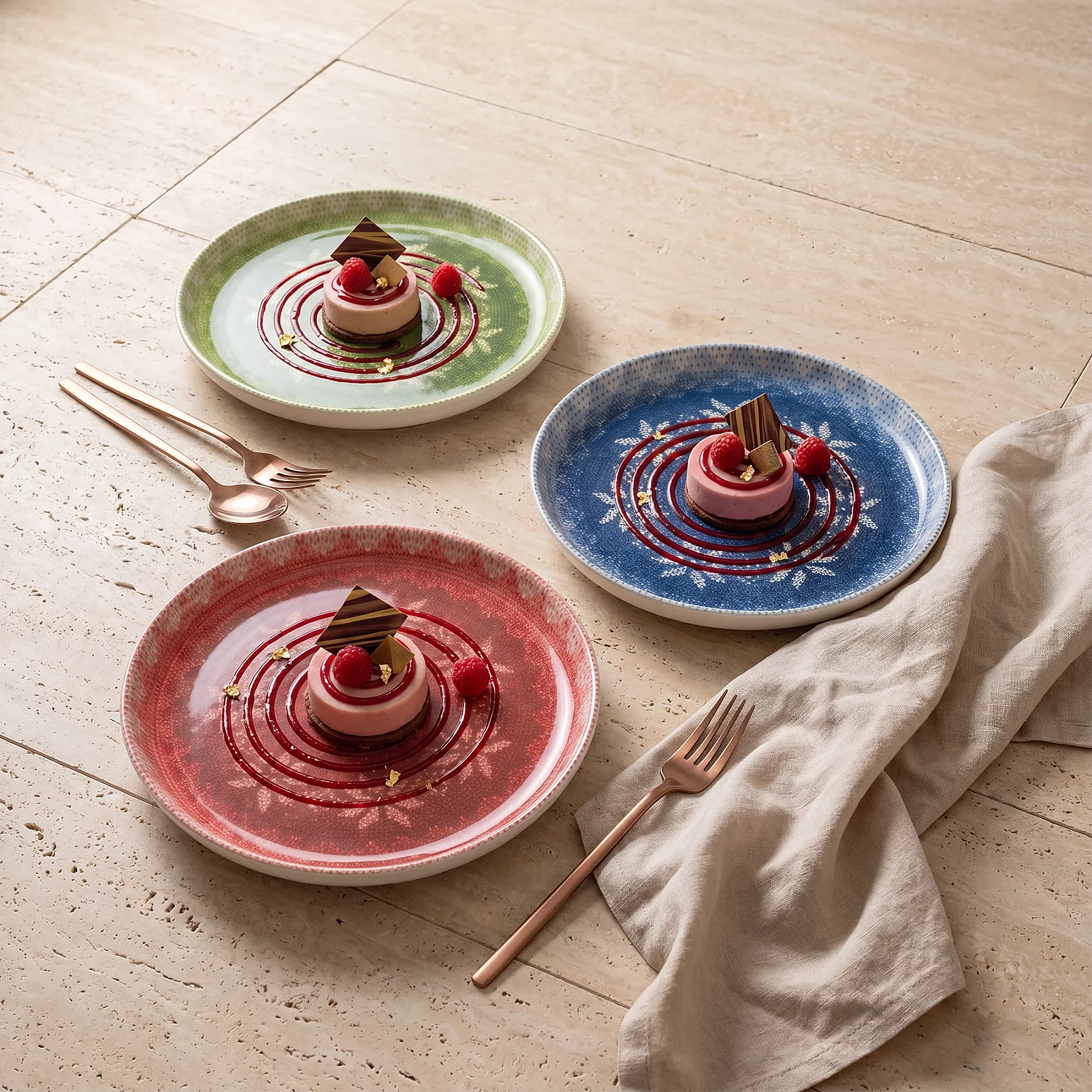 Bilbao 6 Parça 21 Cm Pasta Takımı 3100 - 5