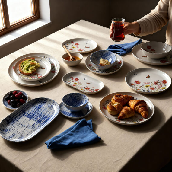 Bilbao Life 27 parça 6 Kişilik Kahvaltı Takımı 4256 - 1