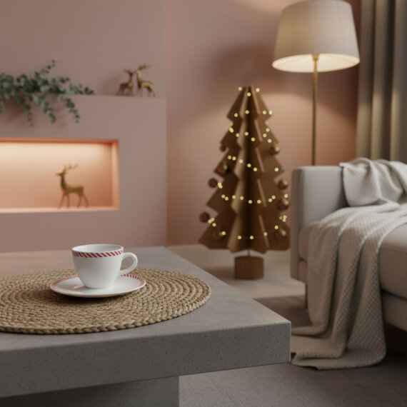 Bistro Red Glow Çay Takımı 6830 - 3