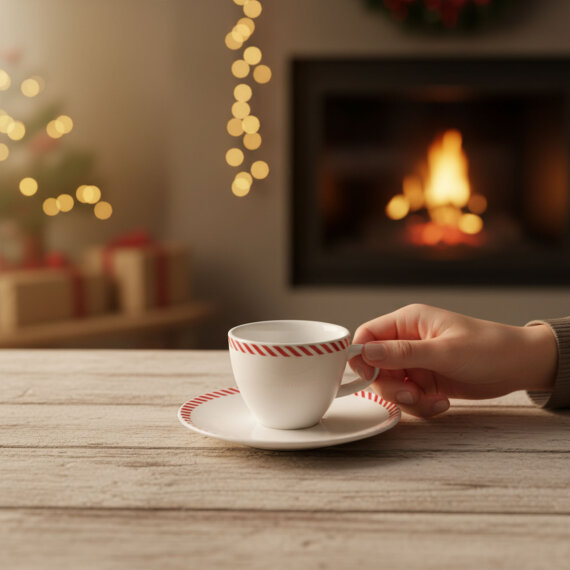 Bistro Red Glow Çay Takımı 6830 - 5