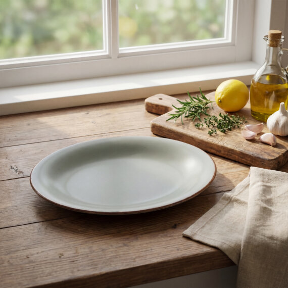 Paris 29 cm Kayık Tabak Güral Mat Yeşil 26y - 1