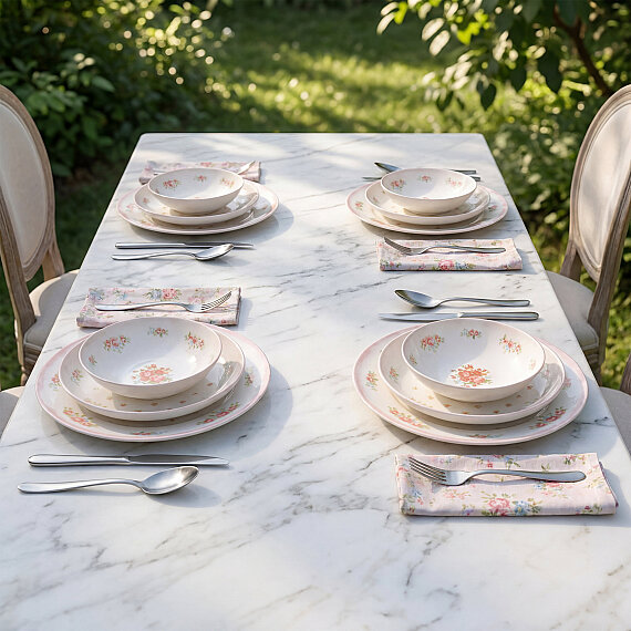 Camelia 12 Parça 4 Kişilik Yemek Takımı 5848 - 4