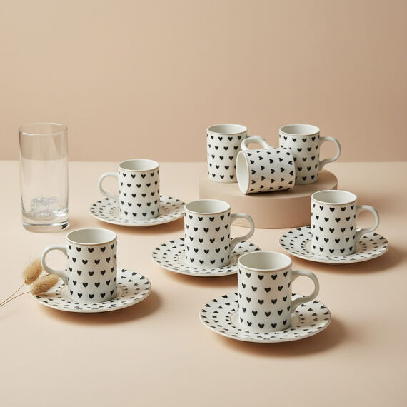 Camelia 12 Parça 6 Kişilik Kahve Fincan Takımı 6656 - 3