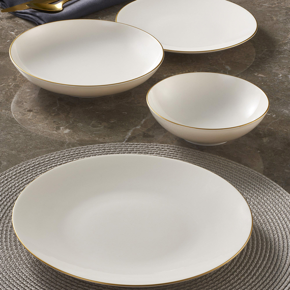 Camelia 16 Parça 4 Kişilik Yemek Takımı Mat Gold - 4