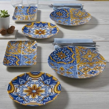 GÜRAL PORSELEN - CAMELIA 18 PARÇA 6 KİŞİLİK BONE KAHVALTI TAKIMI - 2188