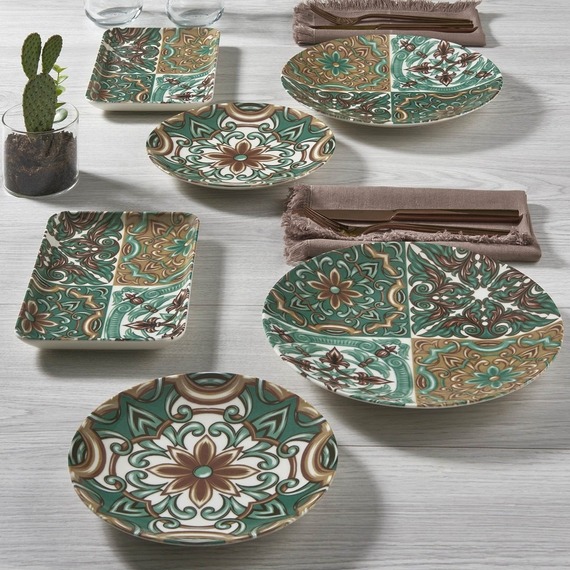 Camelia 18 Parça 6 Kişilik Bone Kahvaltı Takımı - 21882 - 1