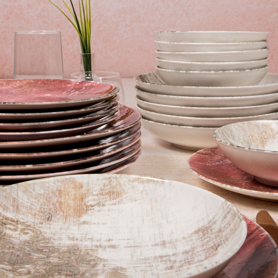 Camelia 24 Parça 6 Kişilik Bone Yemek Takımı - 1528 - 4