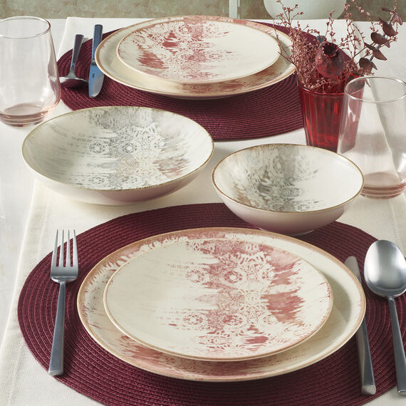 Camelia 24 Parça 6 Kişilik Bone Yemek Takımı - 1907 - 1