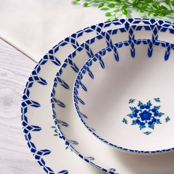 CAMELİA 24 PARÇA 6 KİŞİLİK YEMEK TAKIMI 1654 - 2