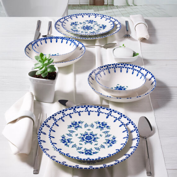 CAMELİA 24 PARÇA 6 KİŞİLİK YEMEK TAKIMI 1654 - 1