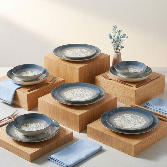 Camelia 24 Parça 6 Kişilik Yemek Takımı 3200 - 2