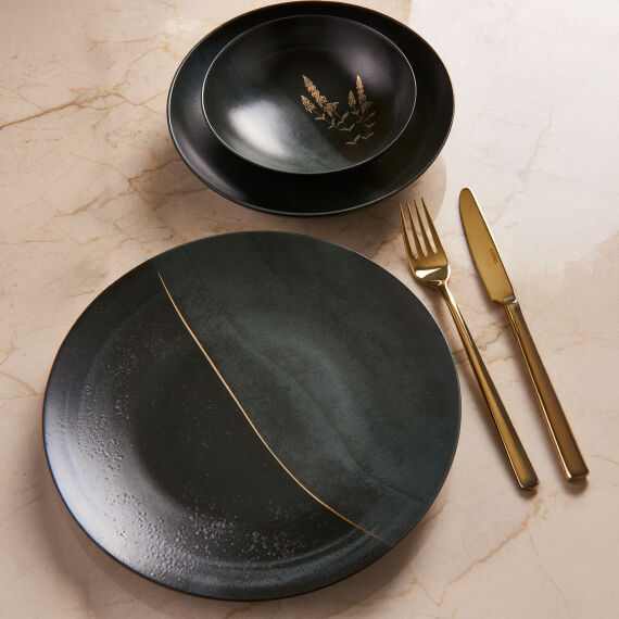 Camelia 26 Parça 6 Kişilik Yemek Takımı 6428 Altın Yaldız - 4