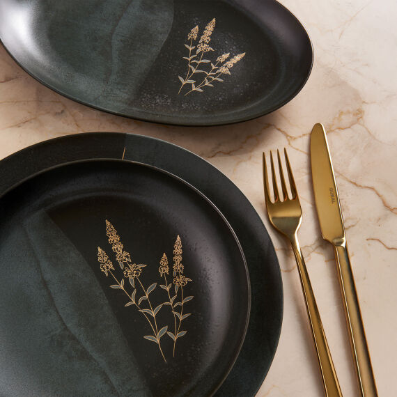 Camelia 26 Parça 6 Kişilik Yemek Takımı 6428 Altın Yaldız - 3