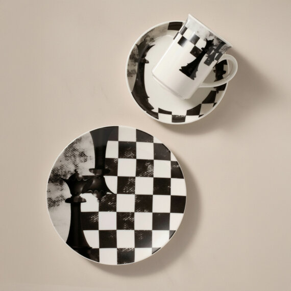 Camelia 3 Parça Çay Takımı Satranç Vezir - 4