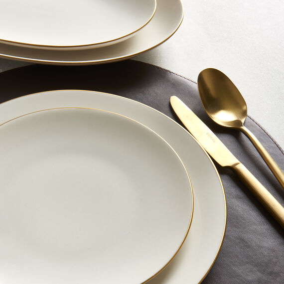 Camelia 30 Parça 6 Kişilik Bone Yemek Takımı - Gold - 4