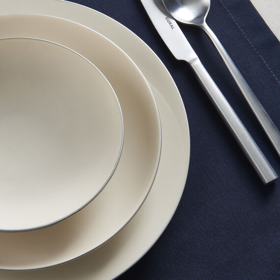 Camelia 30 Parça 6 Kişilik Bone Yemek Takımı - Pırlanta - 4