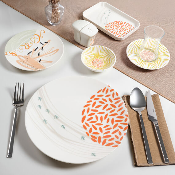 Camelia 30 Parça 6 Kişilik Kahvaltı Takımı 3554 - 2