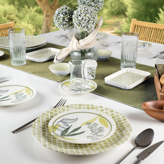 Camelia 30 Parça 6 Kişilik Kahvaltı Takımı 3555 - 1