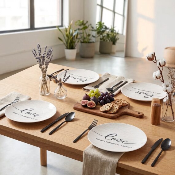 Camelia 4 Parça 25 Cm Servis Tabağı 25342 - 5