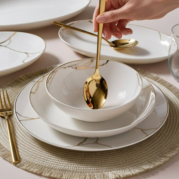 Camelia 54 Parça 12 Kişilik Yemek Takımı 6687 - 5