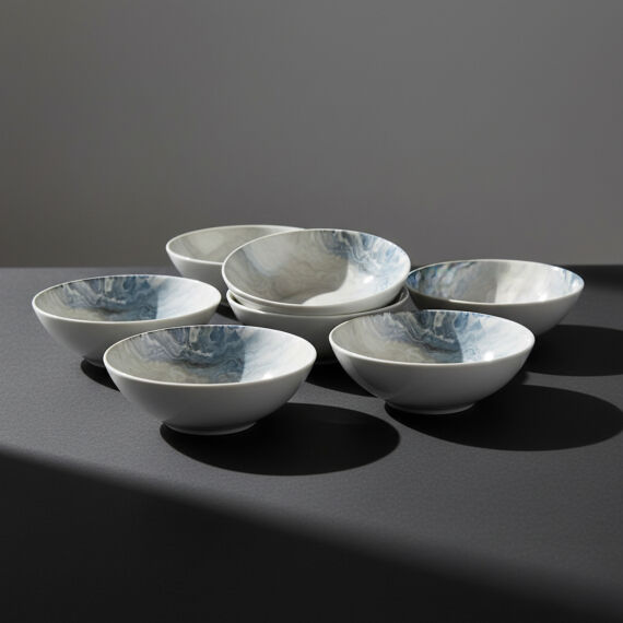 Camelia 6 Parça 15 Cm Bone Kase Takımı - 50 - 5