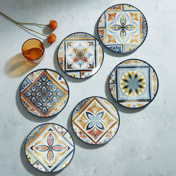 Camelia Harmony Blue 6 Parça 20 cm Pasta Takımı 4270 - 1