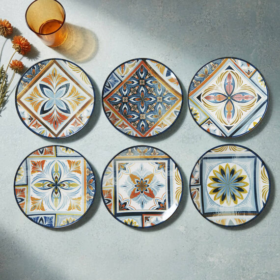 Camelia Harmony Blue 6 Parça 20 cm Pasta Takımı 4270 - 4