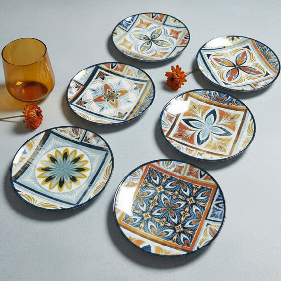 Camelia Harmony Blue 6 Parça 20 cm Pasta Takımı 4287 - 3