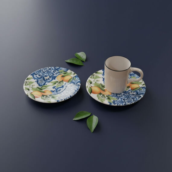 Camelia Lemon 2 Kişilik Kahve Takımı 55742 - 4