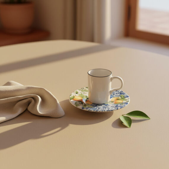 Camelia Lemon 2 Kişilik Kahve Takımı 55742 - 6