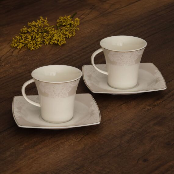 Caroline 12 Parça 6 Kişilik Kahve Fincan Takımı - 5429 - 2