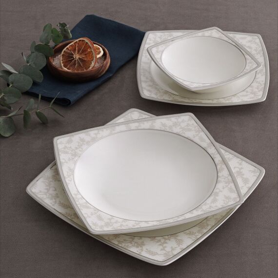 Caroline 85 Parça 12 Kişilik Kare Yemek Takımı 5676 - 4