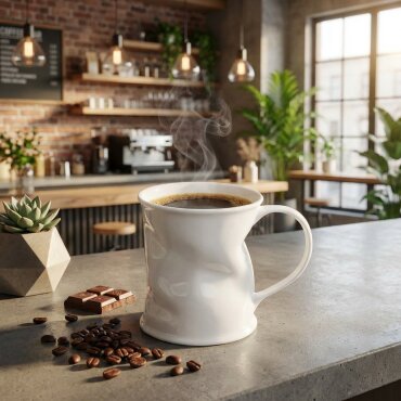 Crinkly Mug Bardak - GÜRAL PORSELEN