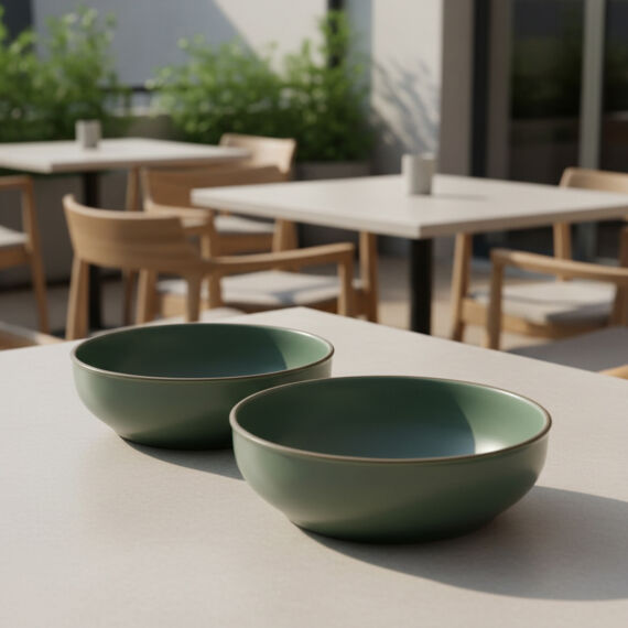 Ece 2 Adet 18 Cm Kase Seti Valeron Mat Yeşil 26y - 3