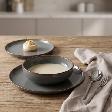 Güral 12 Parça 4 Kişilik Yemek Takımı Elemental 241 - GÜRAL PORSELEN