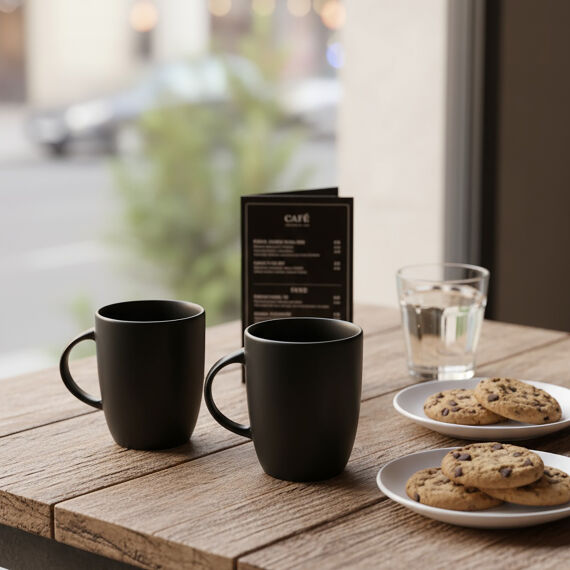 Elit Black Matt 2 Parça Mug Bardak 250 CC - 3