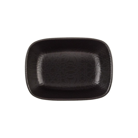 Ent Otel 14 Cm Bone Kare Kayık Tabak Siyah Mat - 2