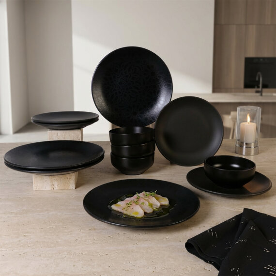 Enternasyonel Black Matt 12 Parça 4 Kişilik Yemek Takımı 141 - 3