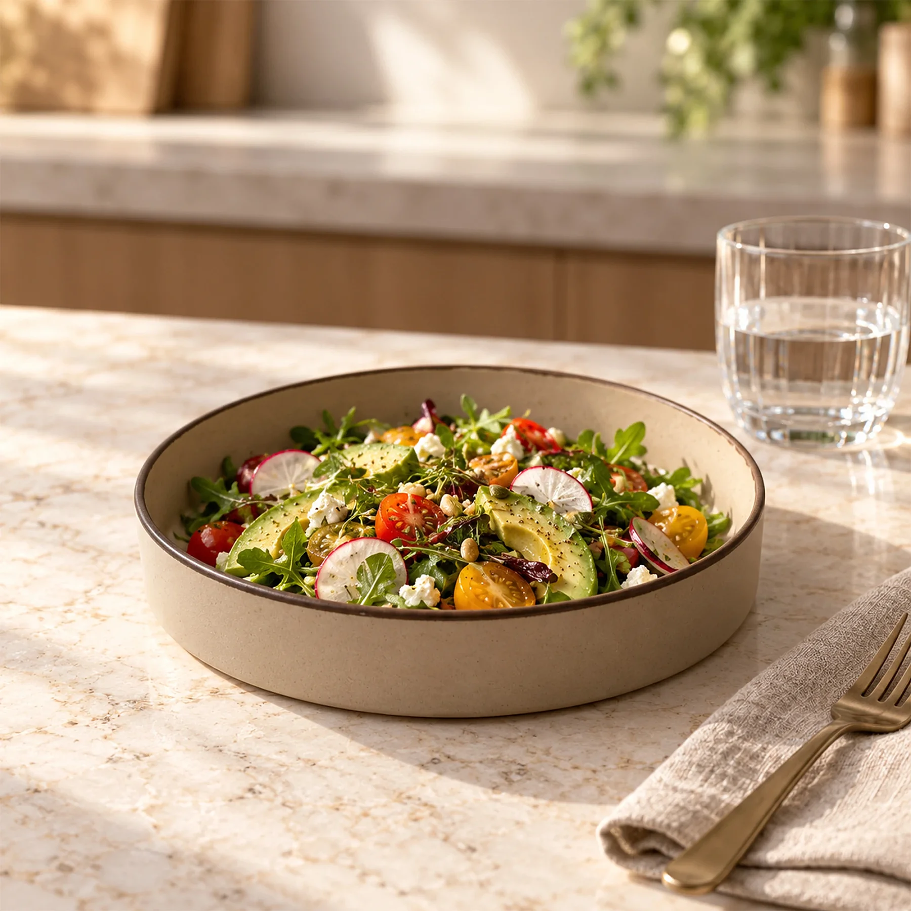 Ese 23 cm Salata Kasesi Güral Mat Bej 26b - 6