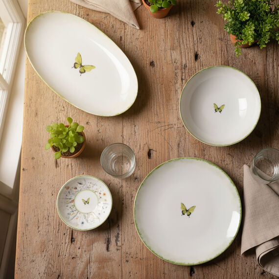 Flora Green 12 Parça 4 Kişilik Kahvaltı Takımı 4883 - 4