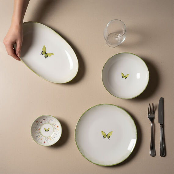 Flora Green 12 Parça 4 Kişilik Kahvaltı Takımı 4883 - 5